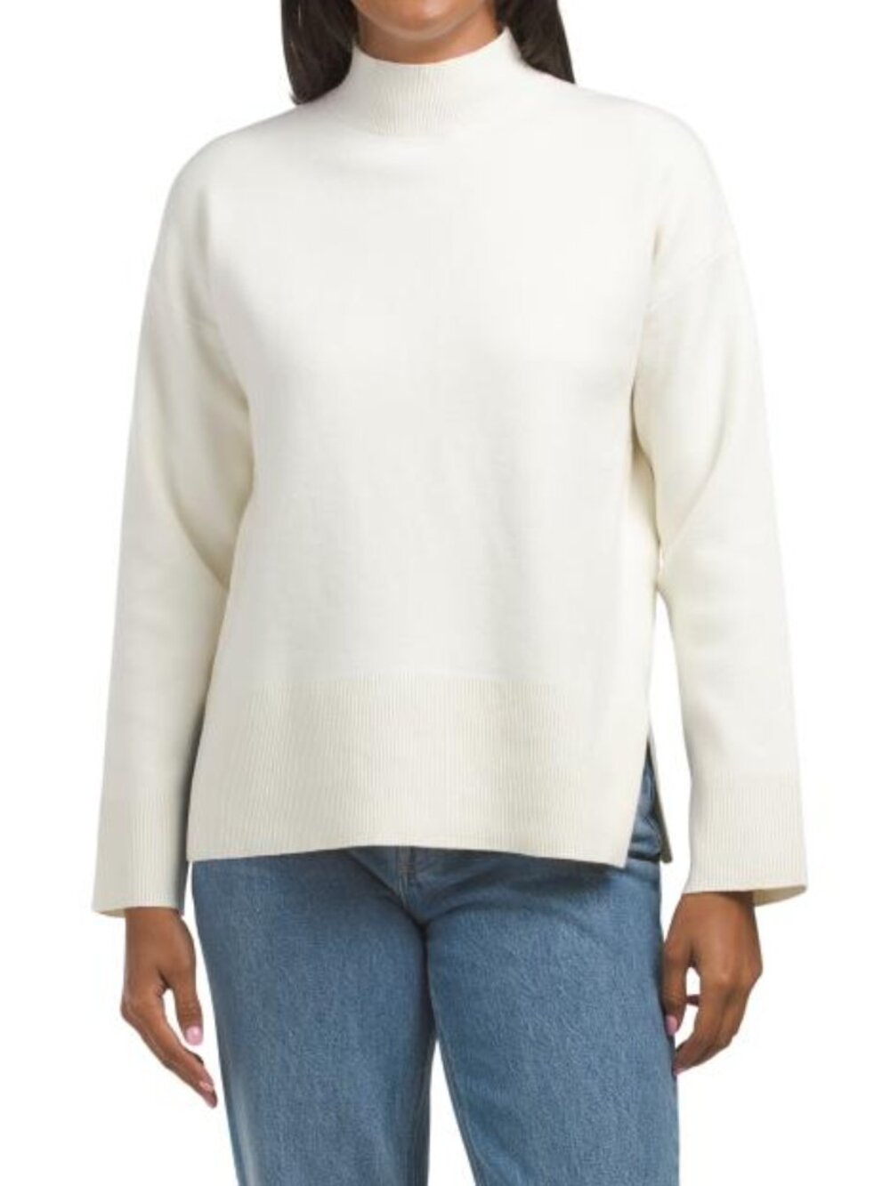 NICOLE MILLER NEW YORK Long Sleeve Mock Neck Tunic